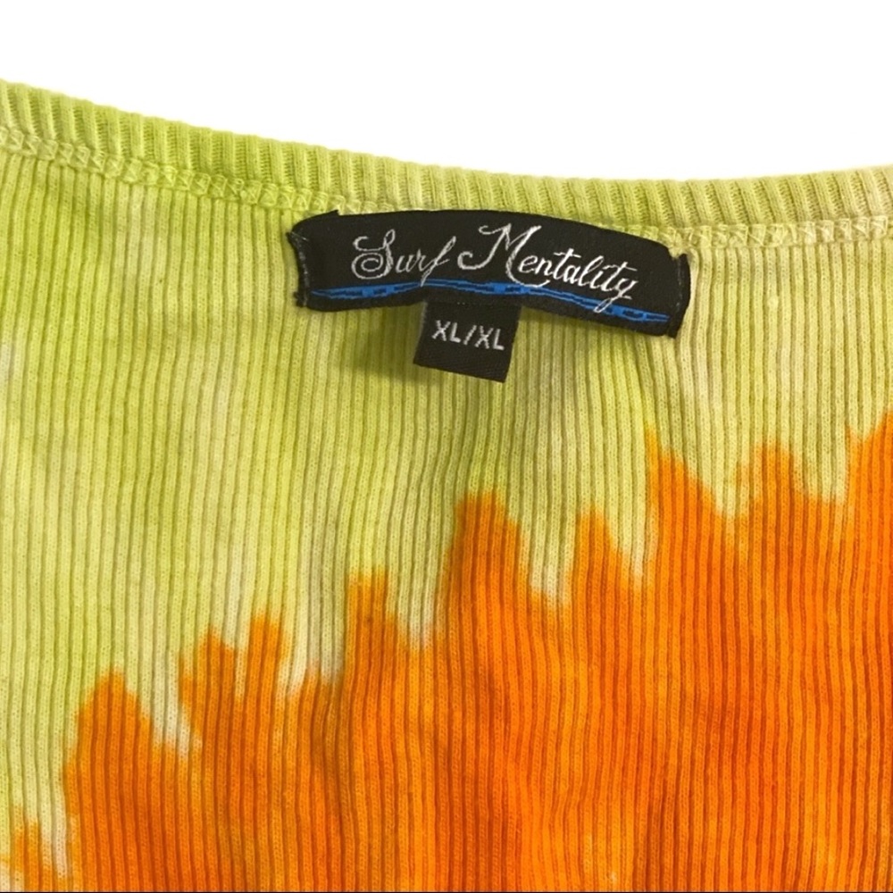 Cedar Point tie dye ribbed tank top - Picture 4 of 7